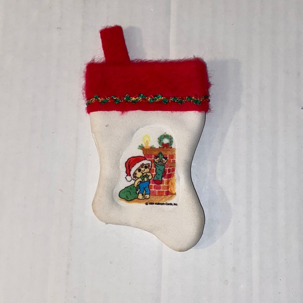 Hallmark Cards Inc. 1984 Vintage Mini Christmas Stocking